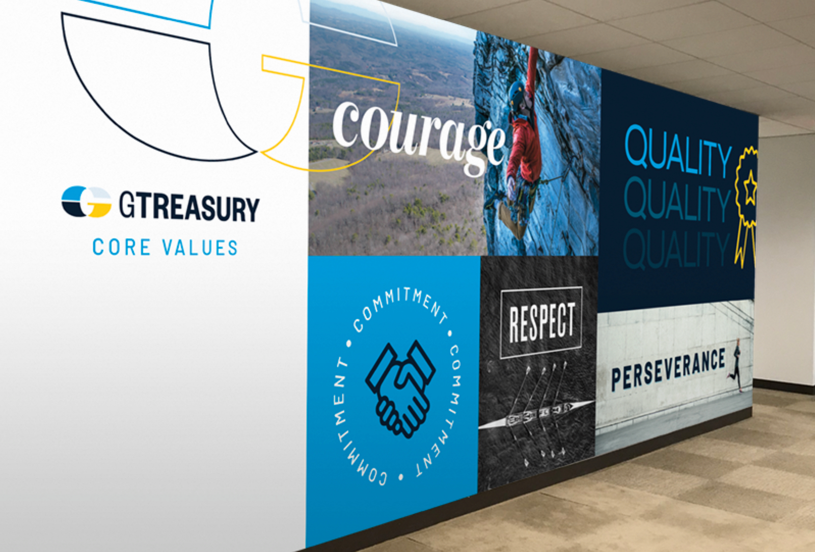 GTreasury Wall Mural Environment Mockup