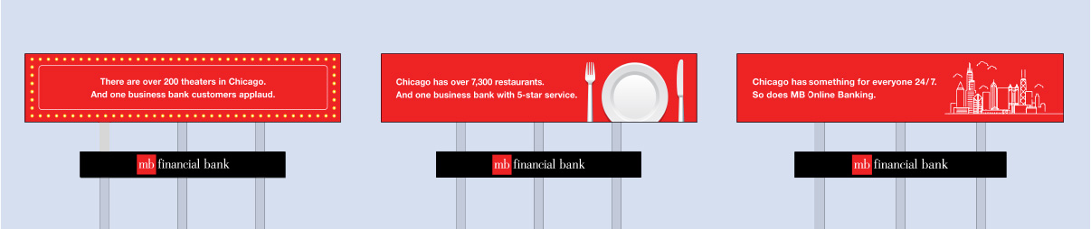 MB Financial Bank billboards
