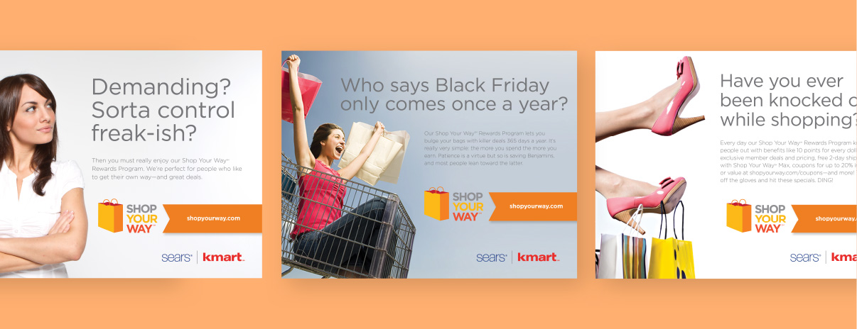 Three Sears Loyalty Program mailers