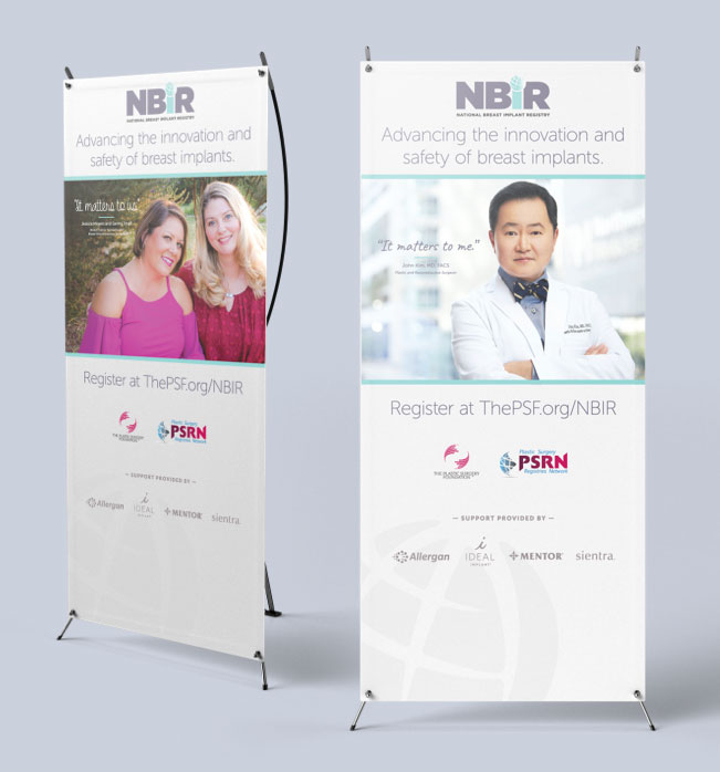 ASPS PSTM 2018 booth panel promoting 2019 show location